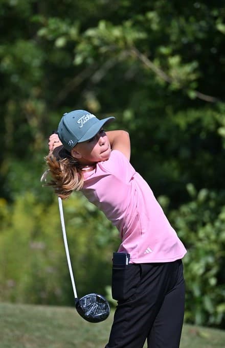 Sarah Gratté en plein swing